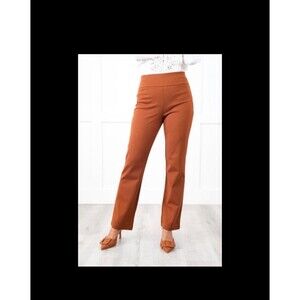 Dress Pants 1xl Dear Scarlett pants rust brown pants elastic waist NEW womens 1x